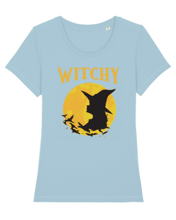cu desene de Halloween - Witchy Sky Blue
