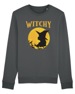 cu desene de Halloween - Witchy Bluză mânecă lungă Unisex Rise
