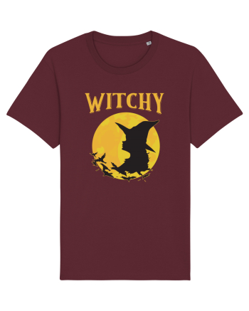 cu desene de Halloween - Witchy Burgundy