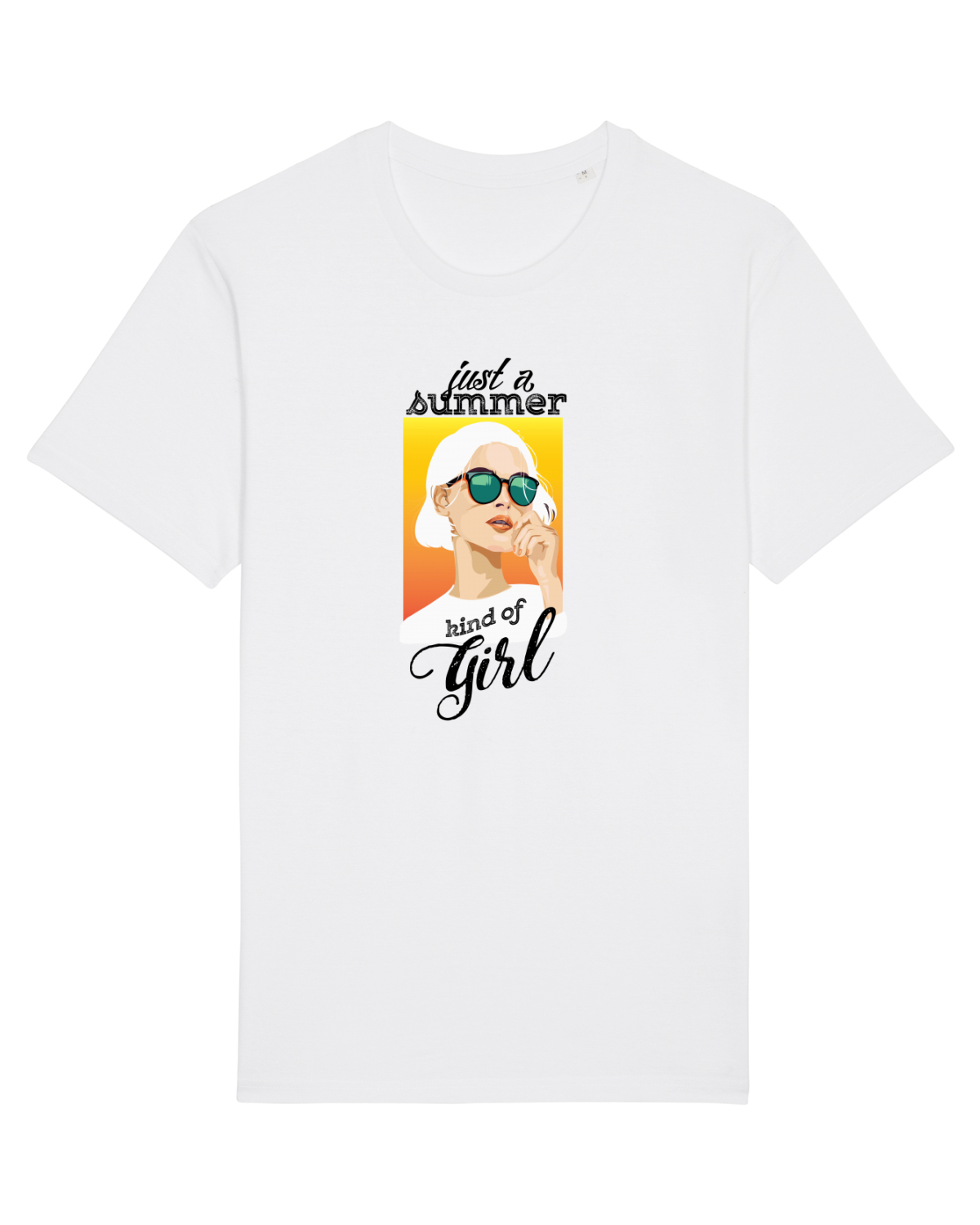 Tricou mânecă scurtă Unisex Rocker White