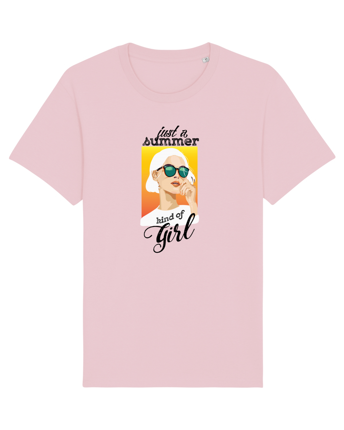 Tricou mânecă scurtă Unisex Rocker Cotton Pink
