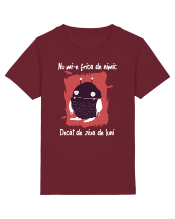 cu desene de Halloween - Nu mi-e frica de nimic Burgundy
