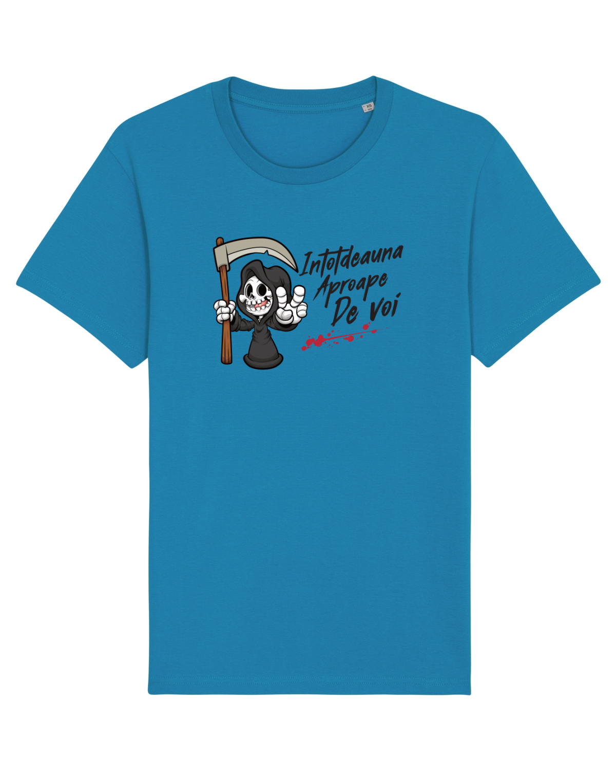 Tricou mânecă scurtă Unisex Rocker Azur