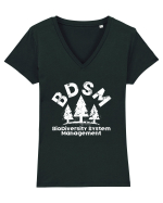 BDSM BioDiversity System Management Tricou mânecă scurtă guler V Damă Evoker