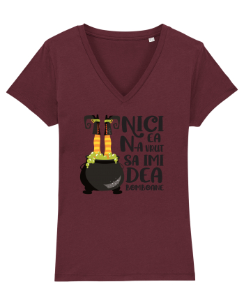 cu desene de Halloween - Nici ea n-a vrut sa-mi dea bomboane Burgundy