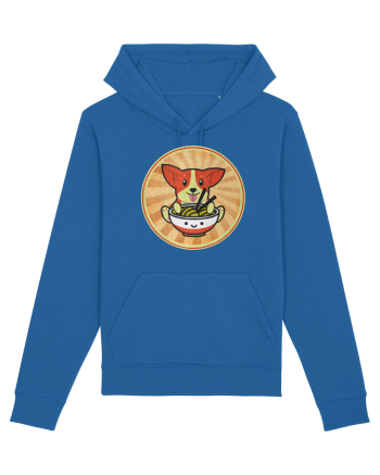 Corgi Eating Ramen Royal Blue