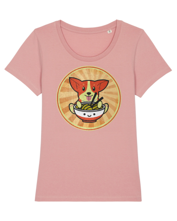 Corgi Eating Ramen Canyon Pink