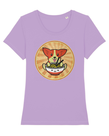 Corgi Eating Ramen Lavender Dawn