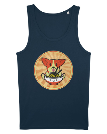 Corgi Eating Ramen Navy