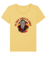 cu desene de Halloween - Fii erou doneaza sange Tricou mânecă scurtă guler larg fitted Damă Expresser