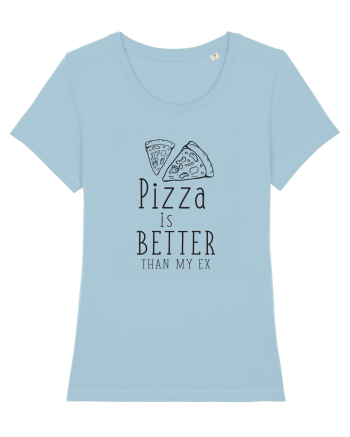 Pizza is Better Sky Blue