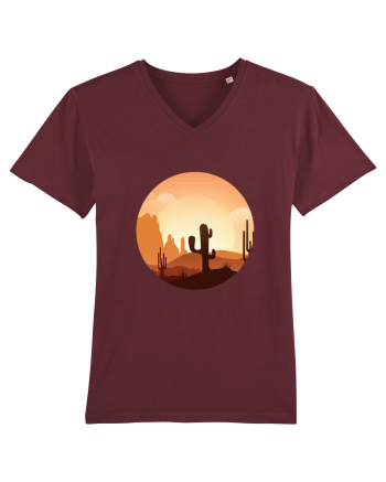 Desert Cactus Burgundy