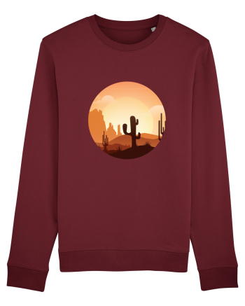 Desert Cactus Burgundy