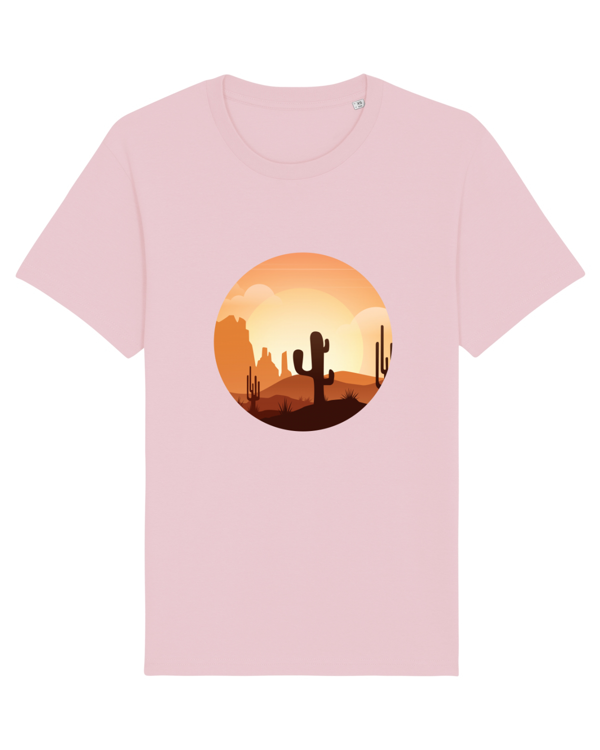 Tricou mânecă scurtă Unisex Rocker Cotton Pink