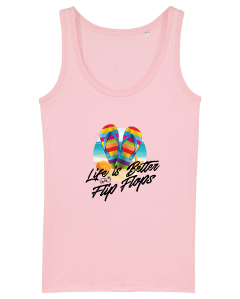 Summer Flip Flops Cotton Pink