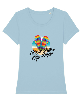 Summer Flip Flops Sky Blue