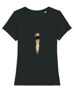 Friends Tricou mânecă scurtă guler larg fitted Damă Expresser