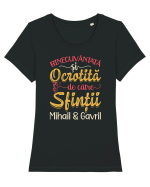Mihail si Gavril - pentru ea Tricou mânecă scurtă guler larg fitted Damă Expresser