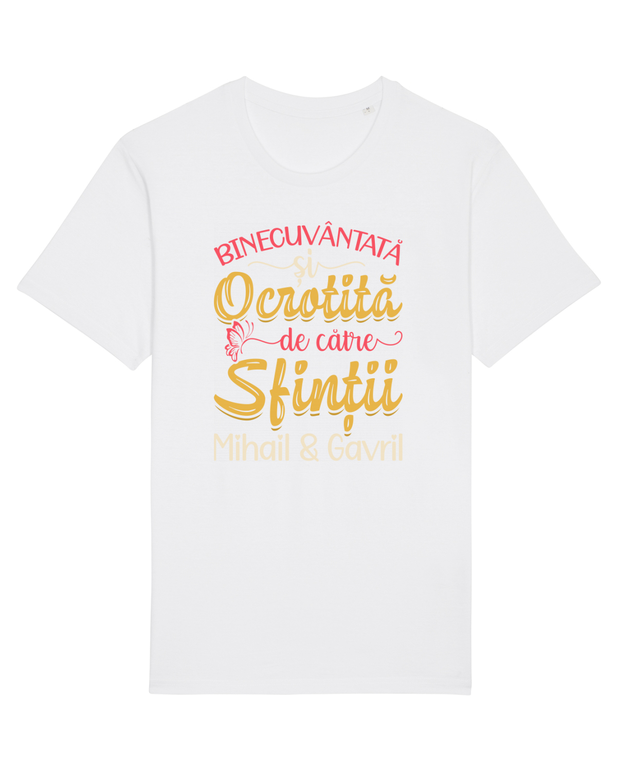 Tricou mânecă scurtă Unisex Rocker White