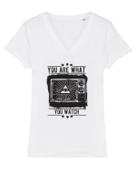 Ești ceea ce privești Tricou mânecă scurtă guler V Damă Evoker