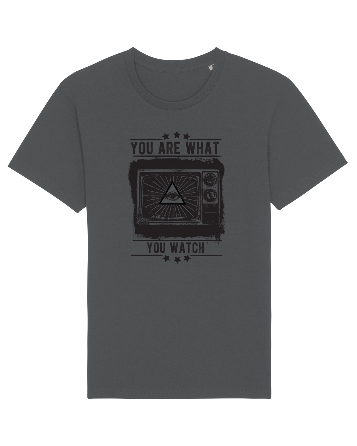 Tricou mânecă scurtă Unisex Rocker Anthracite