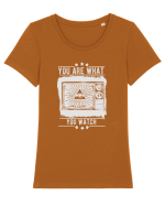 Ești ceea ce privești Tricou mânecă scurtă guler larg fitted Damă Expresser