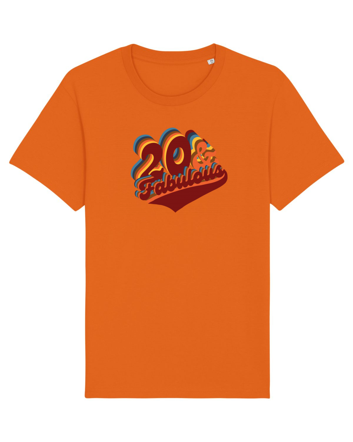 Tricou mânecă scurtă Unisex Rocker Bright Orange