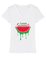Sweet Summer Pepene Tricou mânecă scurtă guler V Damă Evoker