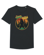 Stay Wild Tricou mânecă scurtă guler larg Bărbat Skater
