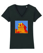 21st Century Sucks Tricou mânecă scurtă guler V Damă Evoker