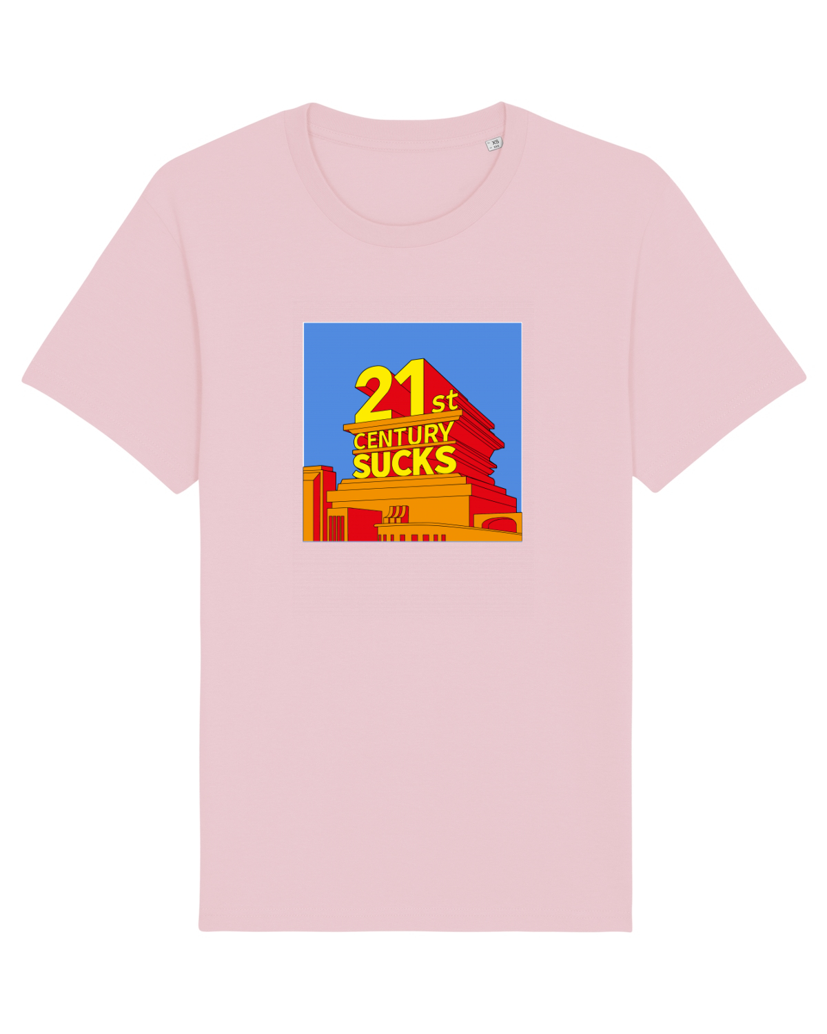 Tricou mânecă scurtă Unisex Rocker Cotton Pink