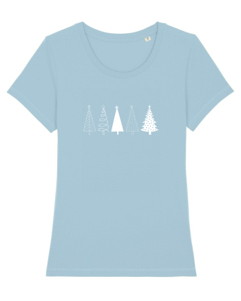 Christmas Tree Sky Blue