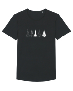 Christmas Tree Tricou mânecă scurtă guler larg Bărbat Skater