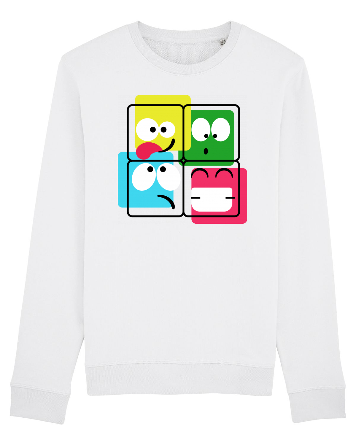 Bluză mânecă lungă Unisex Rise White