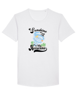 Sunshine Hurricane Tricou mânecă scurtă guler larg Bărbat Skater
