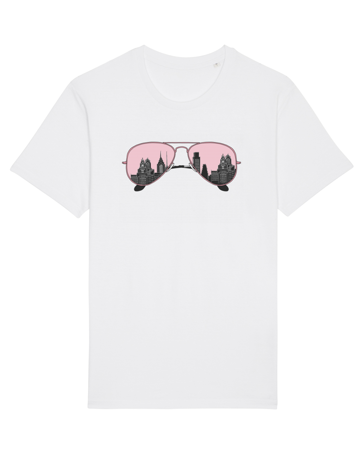 Tricou mânecă scurtă Unisex Rocker White