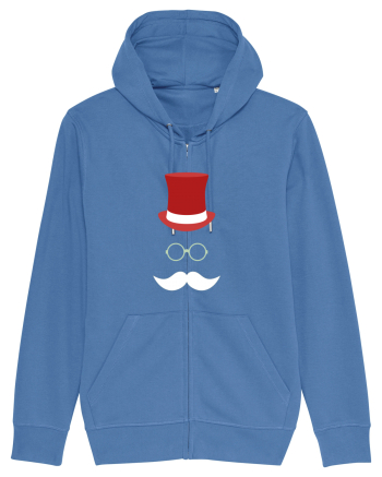 Hipster Santa Bright Blue