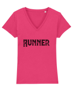 Runner Tricou mânecă scurtă guler V Damă Evoker