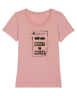 Don't Tell Me What To Wear Tricou mânecă scurtă guler larg fitted Damă Expresser