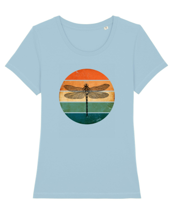 Retro Dragonfly Sky Blue