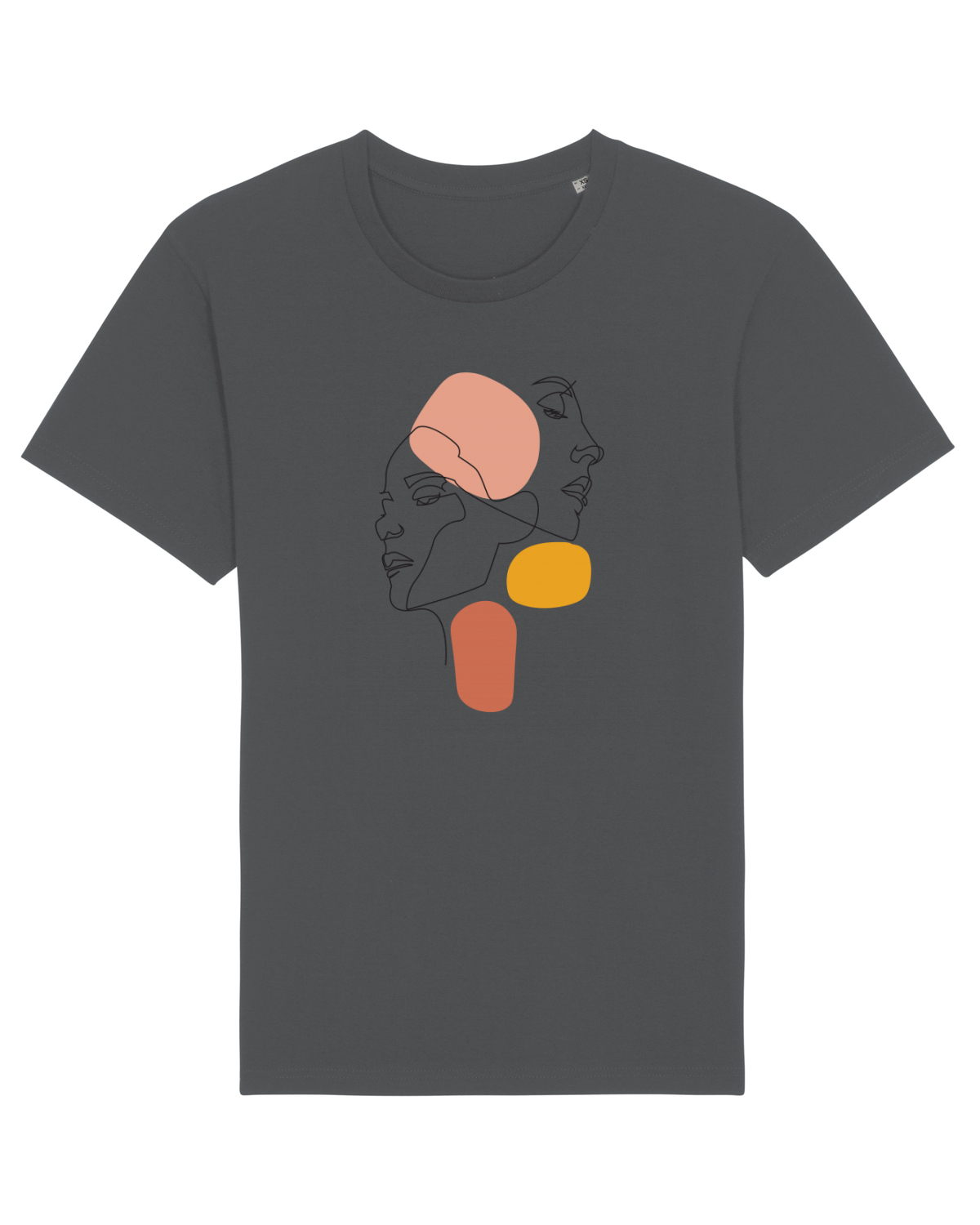 Tricou mânecă scurtă Unisex Rocker Anthracite
