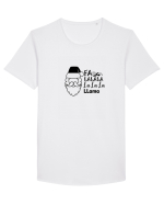 Falalala Tricou mânecă scurtă guler larg Bărbat Skater