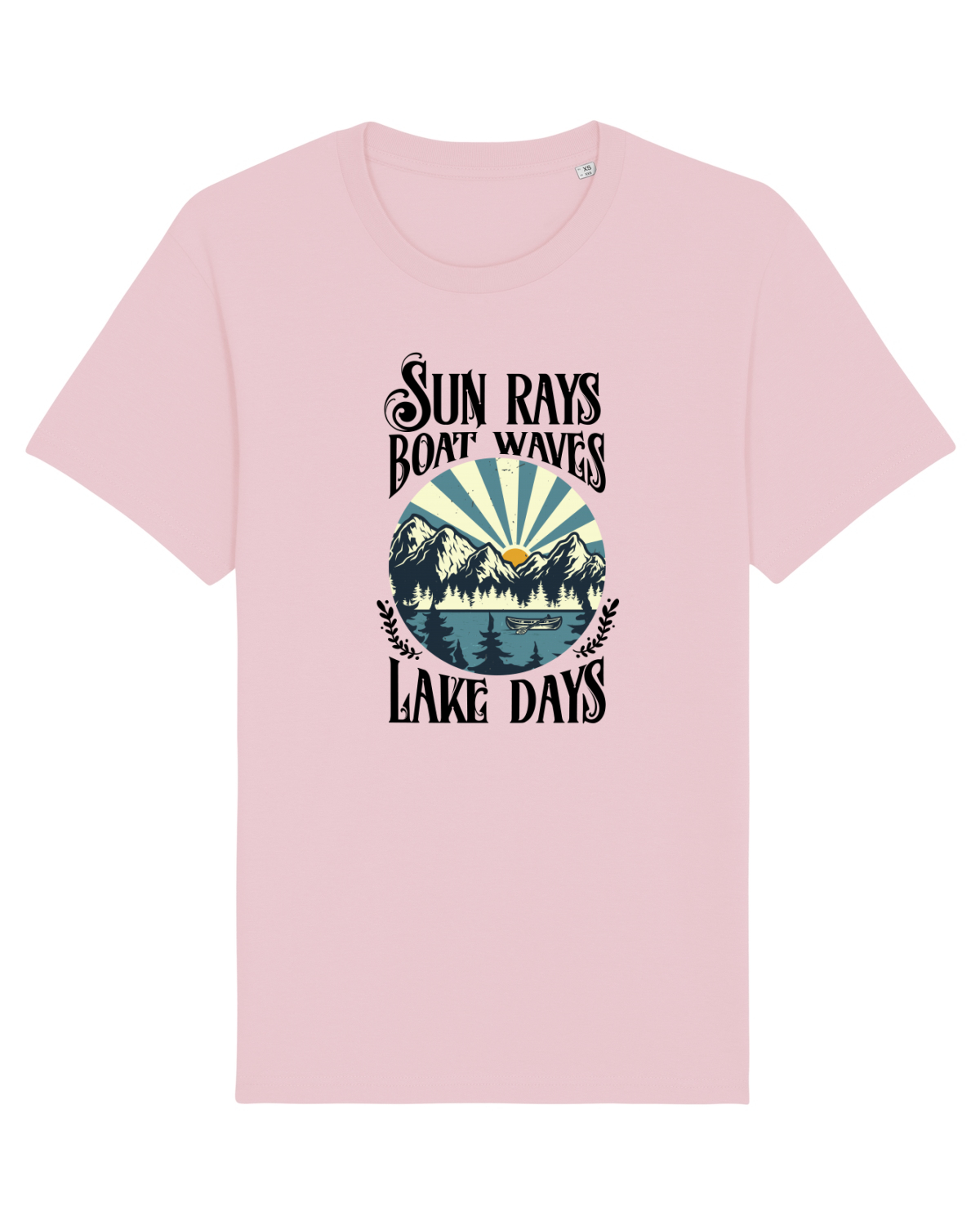 Tricou mânecă scurtă Unisex Rocker Cotton Pink