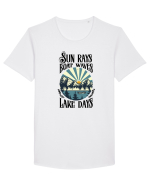Lake Sun Tricou mânecă scurtă guler larg Bărbat Skater