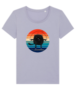 Jumping Cat Tricou mânecă scurtă guler larg fitted Damă Expresser