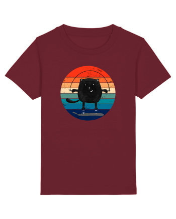 Jumping Cat Burgundy