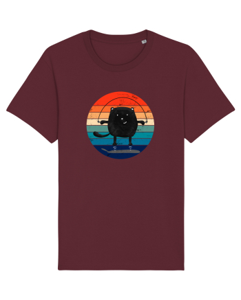 Jumping Cat Burgundy