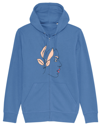 Leaf Girl Bright Blue