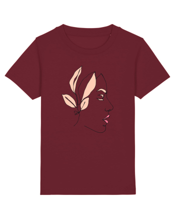Leaf Girl Burgundy