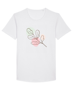Leaf Tricou mânecă scurtă guler larg Bărbat Skater